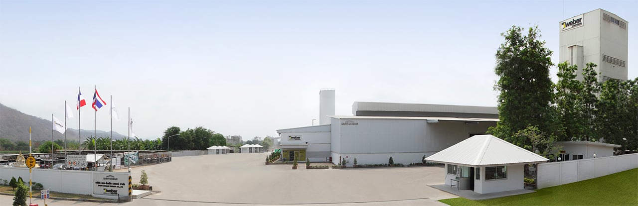 L'usine de Saint-Gobain Weber à Saraburi (Thaïlande)