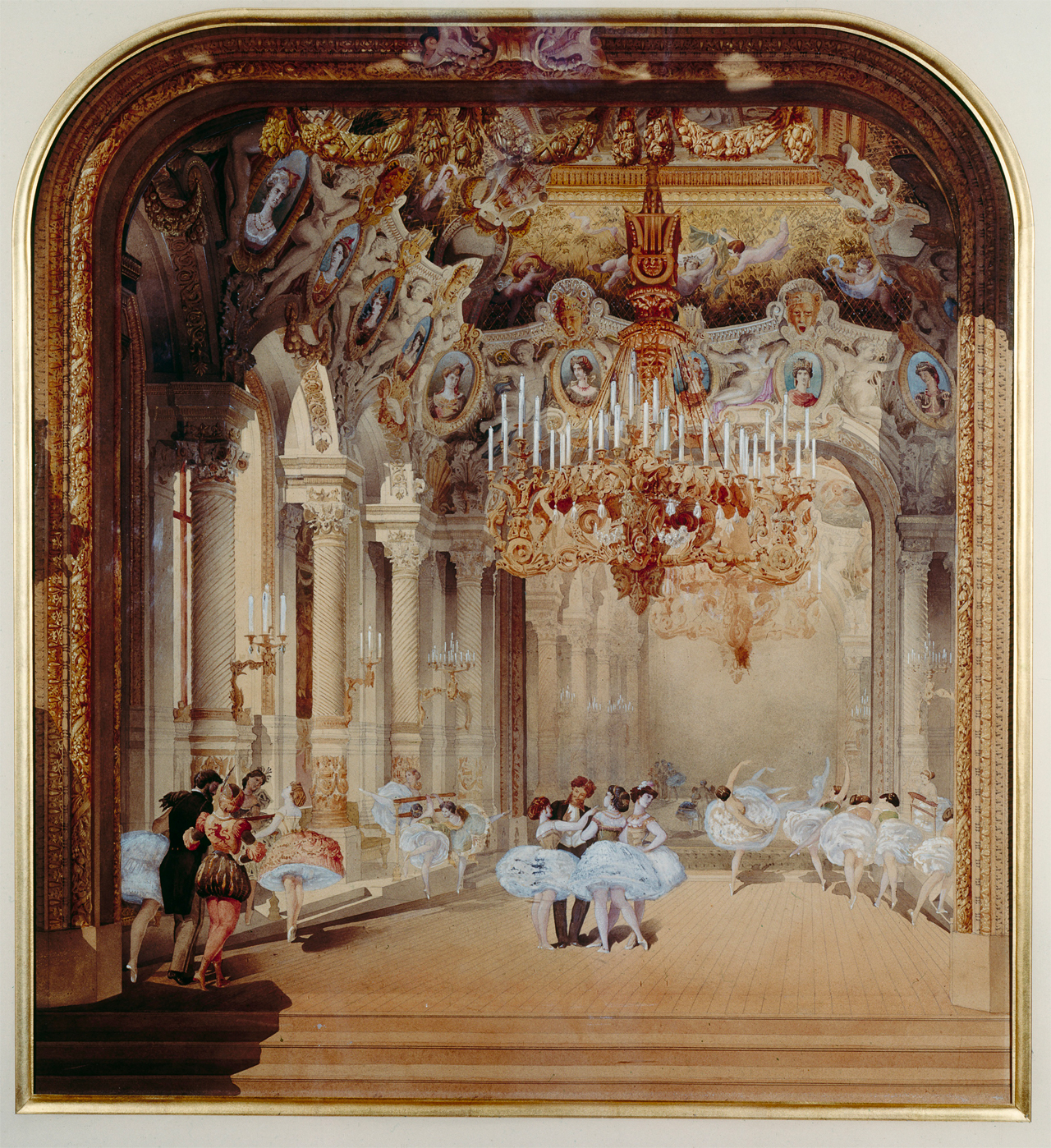 Les miroirs du foyer de la Danse à l'Opéra de Paris, 1879 Saint