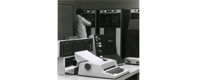 Service informatique du siège social de la Compagnie de Pont-à-Mousson dans les années 1960