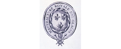 Timbre de la Manufacture royale des glaces sous l'Ancien Régime