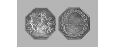 Jeton de présence en argent de la Manufacture royale des glaces