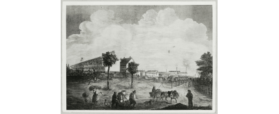 Cité ouvrière de la glacerie de Mannheim-Waldhof, milieu du XIXe siècle