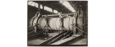 Pont-à-Mousson : examen par-dessus d’un tuyau de 1500 mm de diamètre, par Charles Vagné, 8 mars 1927