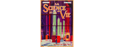 La fabrication du verre à vitre : couverture de la revue La Science et la Vie, décembre 1929