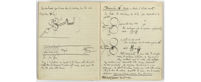 Journal des essais de Louis Boudin à l'usine de Saint-Gobain sur la mise au point industrielle de la coulée continue du verre, carnet n°6, 25 avril 1926