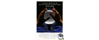 Publicité pour les services par Minitel de Saint-Gobain Vitrage, 1991