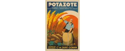 Affiche publicitaire pour le Potazote de Saint-Gobain, 1933