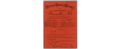 Tarif des Établissements Brossette & fils, années 1930
