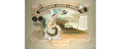 Diplôme décerné à la Compagnie de Saint-Gobain lors de l'Exposition d'Hygiène de Naples en 1900 : diplôme d'honneur