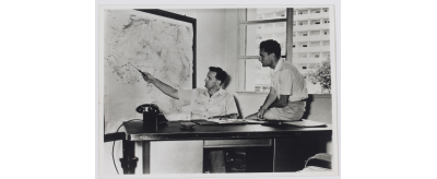 Bureau de l’agence commerciale de Pont-à-Mousson à Dakar (Sénégal), 1956