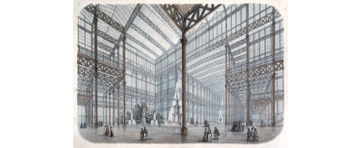 Le Palais de verre de Munich, 1854