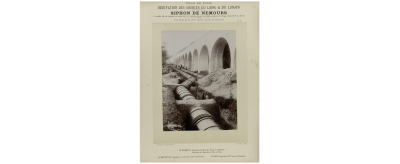 Dérivation des sources du Loing et du Lunain : pose de tuyaux en fonte frettés d’acier par Pont-à-Mousson, 1898-1900