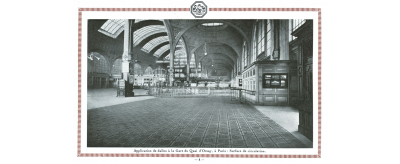 Les dalles en verre de la gare d'Orsay