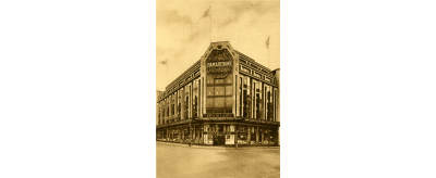La Samaritaine, vaisseau de verre et de béton;Dalle en verre fabriquée par Saint-Gobain pour la Samaritaine