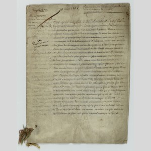 Lettres patentes créant la Manufacture royale de glaces à miroirs en octobre 1665 (préambule)
