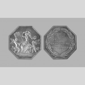 Jeton de présence en argent de la Manufacture royale des glaces