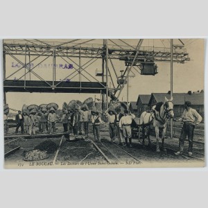 Les dockers de l’usine Saint-Gobain du Boucau, fin du XIXe siècle