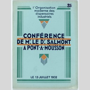 Conférence du docteur Salmont à Pont-à-Mousson, 13 juillet 1932