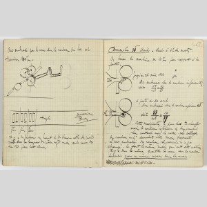 Journal des essais de Louis Boudin à l'usine de Saint-Gobain sur la mise au point industrielle de la coulée continue du verre, carnet n°6, 25 avril 1926