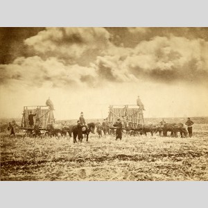 Transport de glaces argentées en Bulgarie, 1883