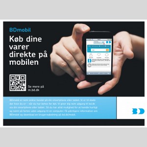 Publicité pour la déclinaison du site Internet de Dahl Danemark sur application mobile, 2013