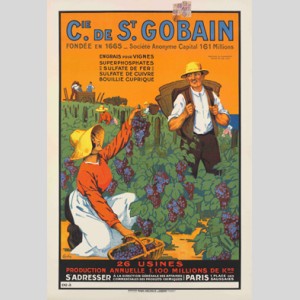 Affiche publicitaire pour les engrais viticoles de Saint-Gobain, 1925