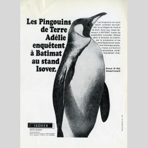 « Les Pingouins de Terre Adélie enquêtent à Batimat au stand Isover », 1967