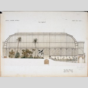 Les serres du Jardin des Plantes, 1836