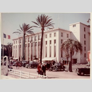 Palais Croisette, ancien palais du Festival de Cannes dont la façade est habillée par les enduits Weber, 1949