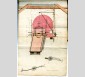 Dessin d'une table à couler le verre extrait de l'Album de plans aquarellés, vers 1740