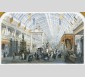 L'intérieur du Palais de l'Industrie lors de l'Exposition universelle de Paris en 1855 : vue du stand et de la grande glace présentée par Saint-Gobain