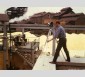 Jean-Louis Gobaille sur le tournage d'Opération confort à l'usine Isover de Rantigny, 1958